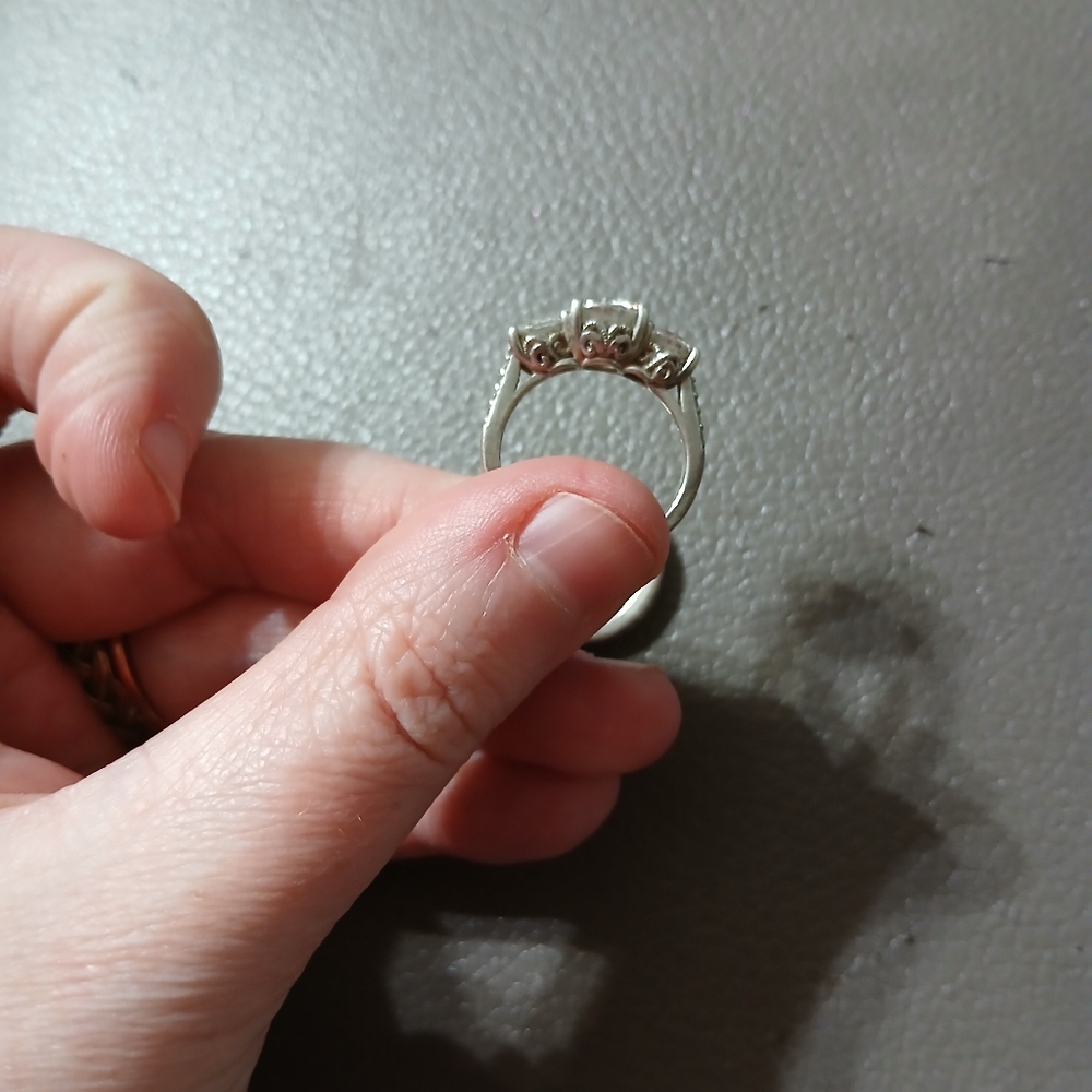 Sterling Silver Wedding Ring Set - image 4